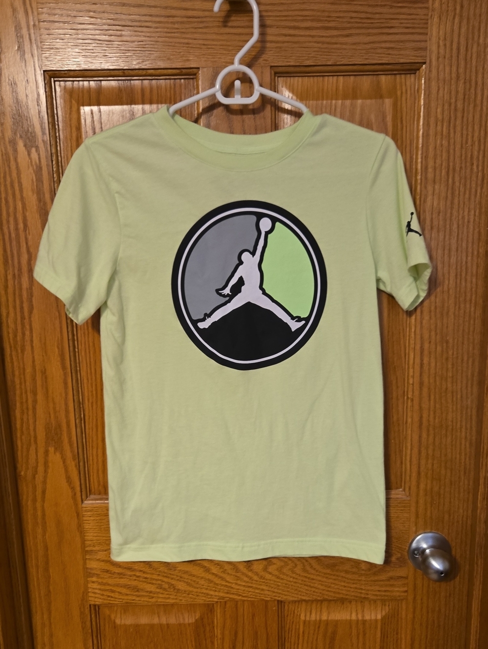 Jordan Light Green Kids' Jumpman Logo Tee